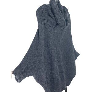 vince womens sweater Alpaca Wool blend elbow sleeves high relaxed neck